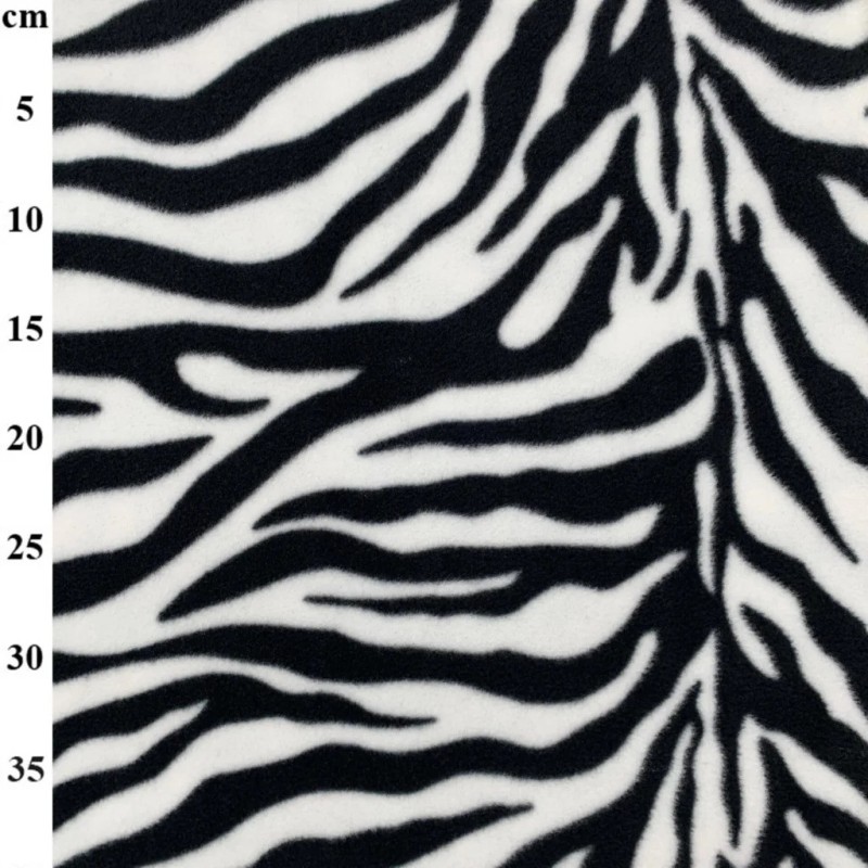 Zebra Print Premium Anti-Pill Polar Fleece Designs Fabric