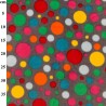 Grey Bubble Print Premium Anti-Pill Polar Fleece Designs Fabric