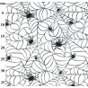White Spiderweb - Halloween Theme Polycotton Fabric Material - 110cm Wide