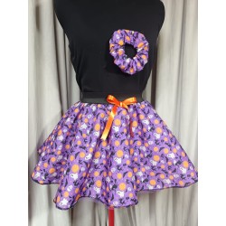 Adults Extra Small Handmade Purple Halloween Tutu With Netting & Matching Scrunchie