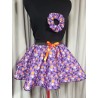 Adults Extra Small Handmade Purple Halloween Tutu With Netting & Matching Scrunchie