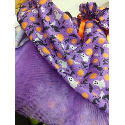 Adults Extra Small Handmade Purple Halloween Tutu With Netting & Matching Scrunchie