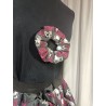 Adults Small Handmade Day of the Dead Tutu With Black Netting & Matching Scrunchie