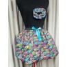 Adults Extra Small Handmade Black Rainbow Pumpkin Tutu With Netting & Matching Scrunchie