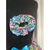 Adults Extra Small Handmade Black Rainbow Pumpkin Tutu With Netting & Matching Scrunchie