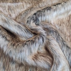 Super Deluxe Luxury Faux Fur Fabric Material - Brown Bear - SAL-1537