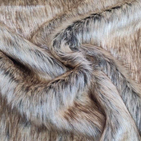 Super Deluxe Luxury Faux Fur Fabric Material - Brown Bear - SAL-1537