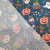 Halloween Witch - Halloween Theme Polycotton Fabric Material - 110cm Wide