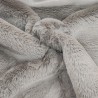 Super Deluxe Luxury Faux Fur Fabric Material - Taupe Grey - 3091