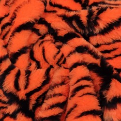 Tango Tiger Jacquard Fur Fabric - R2 Quality