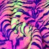 Neon Tiger Jacquard Fur Fabric - R2 Quality
