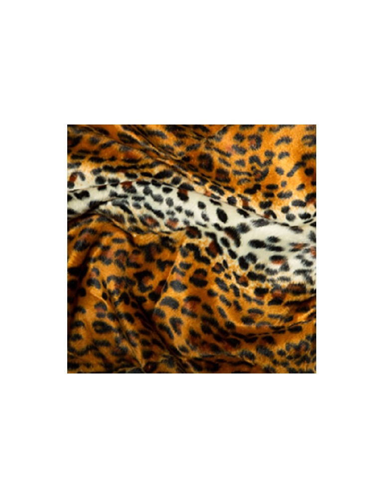 Cheetah Soft Animal Print Velboa Faux Fur Fabric