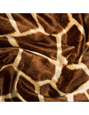 Big Giraffe Soft Animal Print Velboa Faux Fur Fabric