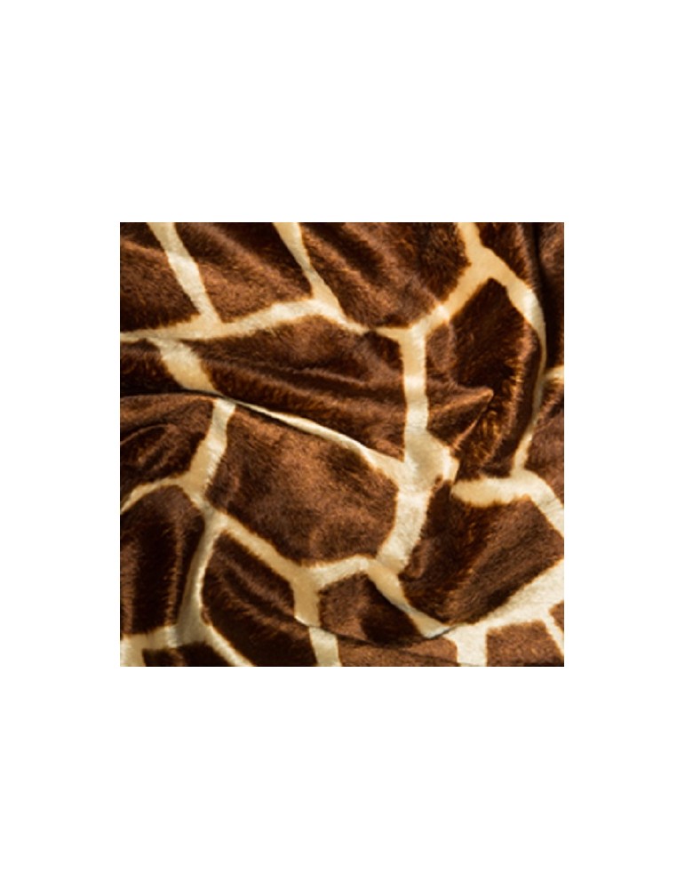 Big Giraffe Soft Animal Print Velboa Faux Fur Fabric