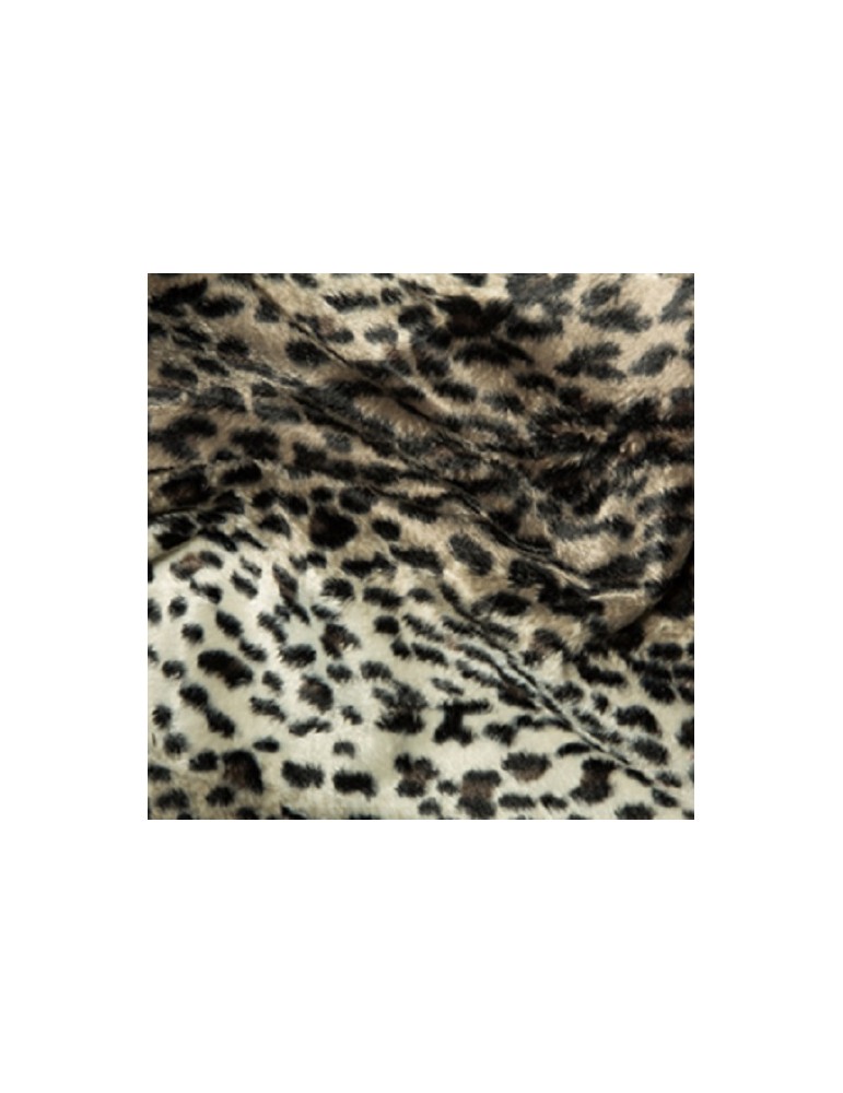 Lynx Soft Animal Print Velboa Faux Fur Fabric