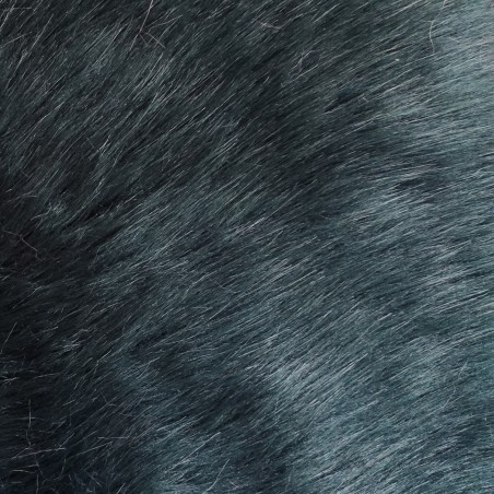 Super Luxury Faux Fur Fabric Material - Dark Green - High Quality