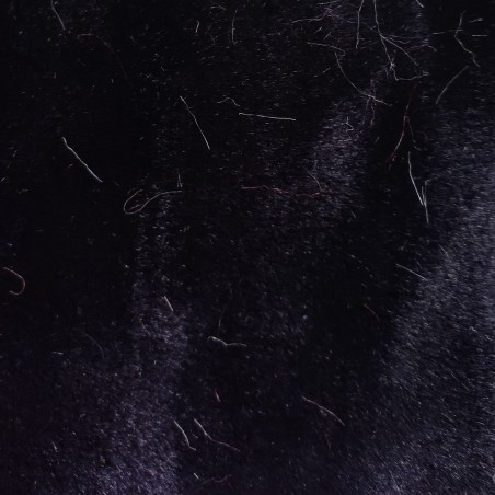 Super Luxury Faux Fur Fabric Material - Black - High Quality