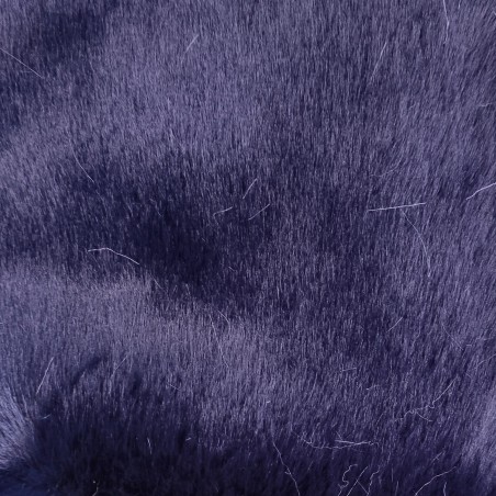 Super Luxury Faux Fur Fabric Material - Navy - High Quality