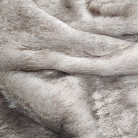 Super Deluxe Luxury Faux Fur Fabric Material - Oatmeal - High Quality - 1395