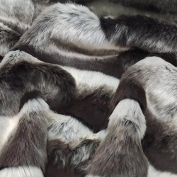 Super Deluxe Luxury Faux Fur Fabric Material - Grey Chinchilla - SAL-7576