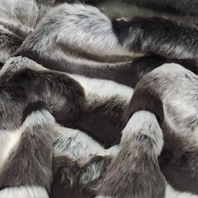 Super Deluxe Luxury Faux Fur Fabric Material - Grey Chinchilla - SAL-7576