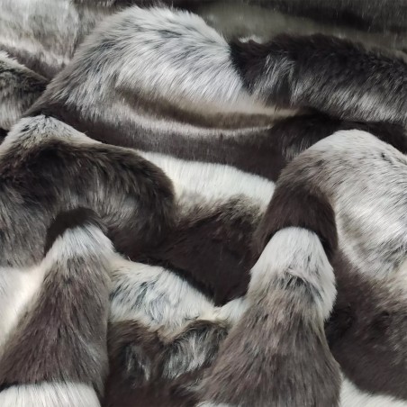 Super Deluxe Luxury Faux Fur Fabric Material - Grey Chinchilla - SAL-7576
