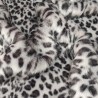 Super Deluxe Luxury Faux Fur Fabric Material - Grey Leopard - SAL-1541