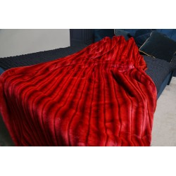 Crimson 2 Tone w/ Red Polar Fleece High Quality Super Deluxe Throw