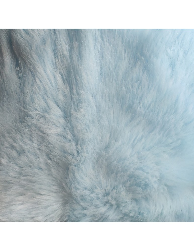 Pale blue faux on sale fur