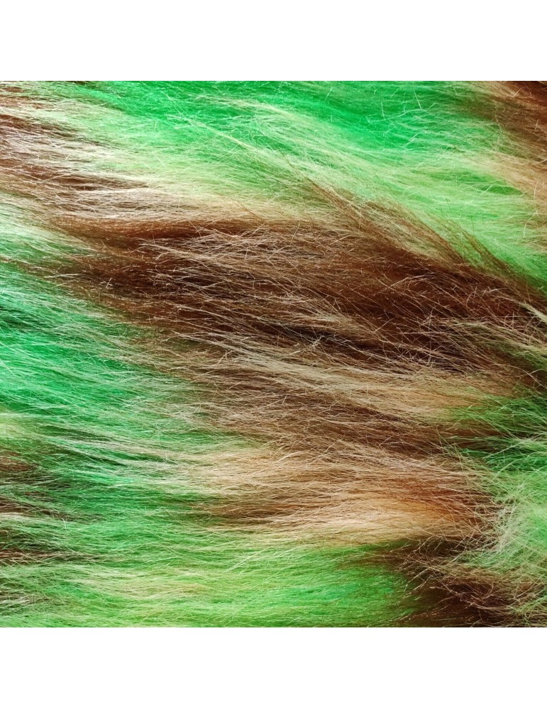 Multicoloured Faux Fur Fabric