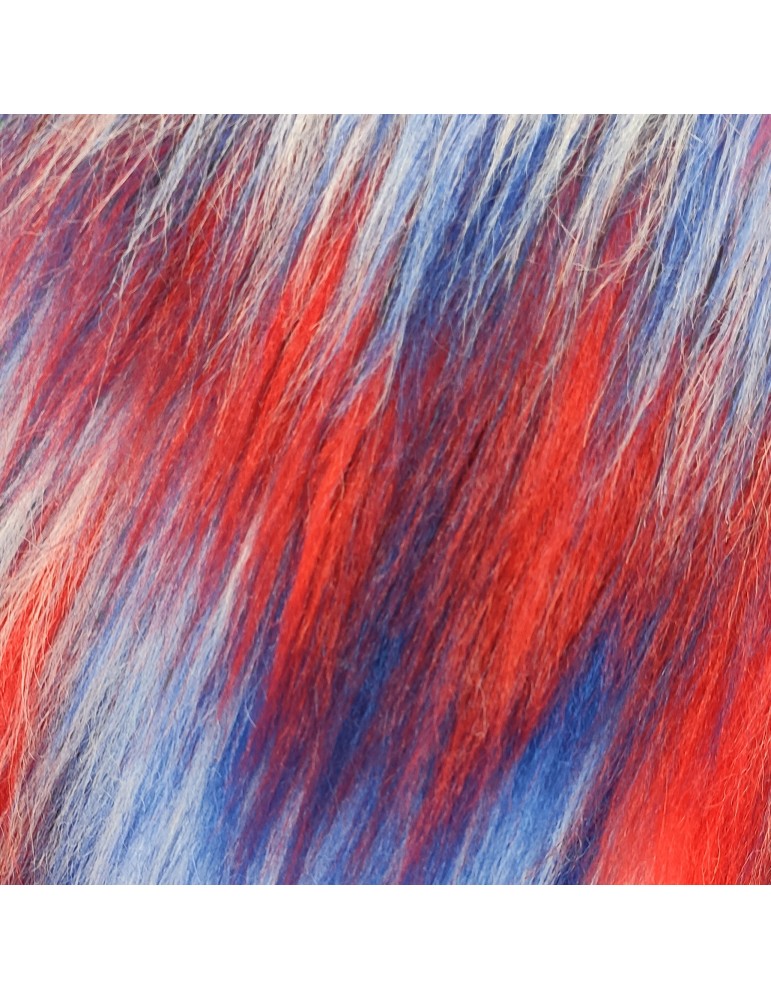 Multicoloured Faux Fur Fabric