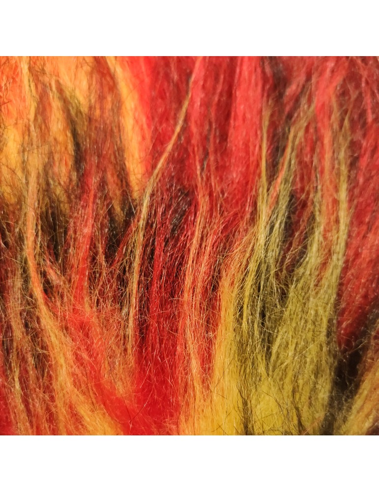 Multicoloured Faux Fur Fabric