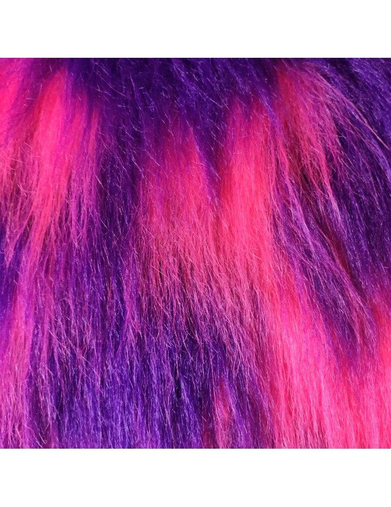 Multicoloured Faux Fur Fabric