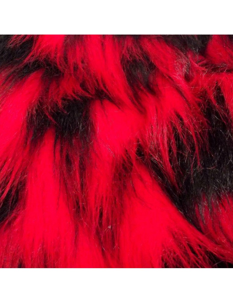 Faux Fur Red Fabric