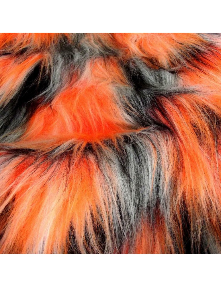 Multicoloured Faux Fur Fabric