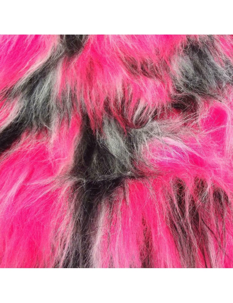 Multicoloured Faux Fur Fabric