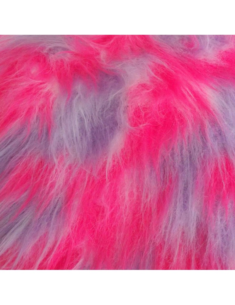 Multicoloured Faux Fur Fabric