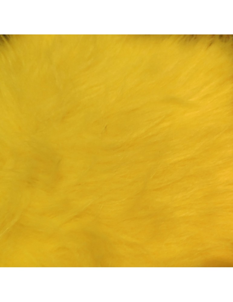 Flo Yellow Luxury Long Haired Faux Fur Fabric