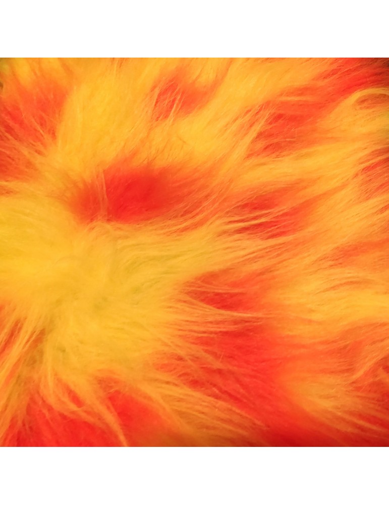 Multicoloured Faux Fur Fabric