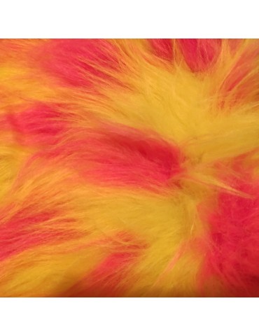 Multicoloured Faux Fur Fabric