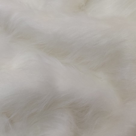 White Luxury Long Haired Faux Fur Fabric