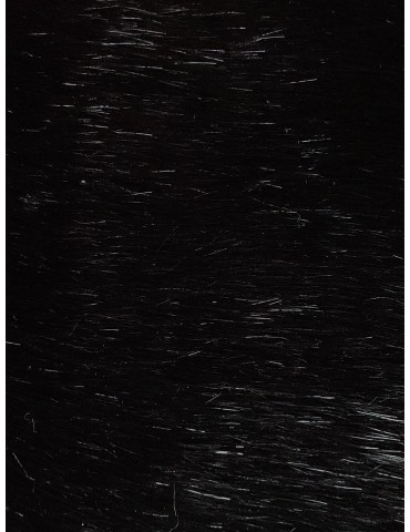 Black High Quality Super Luxury Faux Fur Fabric