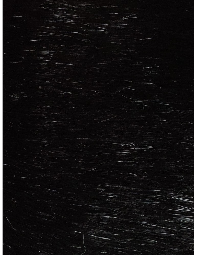 Black High Quality Super Luxury Faux Fur Fabric