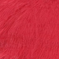 Red Luxury Long Haired Faux Fur Fabric