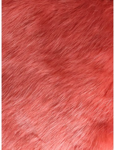 Salmon Pink Super Luxury Faux Fur Fabric