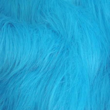 Turquoise Luxury Long Haired Faux Fur Fabric