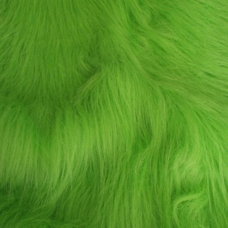 Lime Luxury Long Haired Faux Fur Fabric