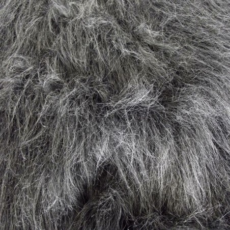 Grey Luxury Long Haired Faux Fur Fabric
