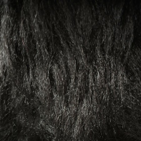 Black Luxury Long Haired Faux Fur Fabric