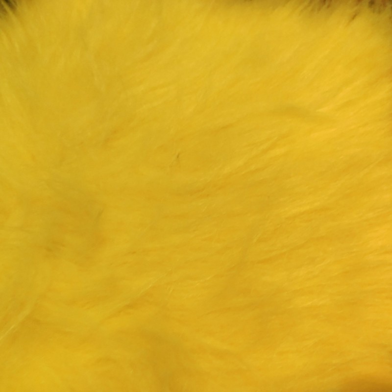 Flo Yellow Luxury Long Haired Faux Fur Fabric